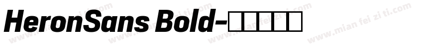 HeronSans Bold字体转换